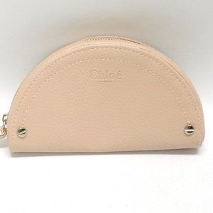 Chloe Parfum Faux Tan Leather Make-Up Case